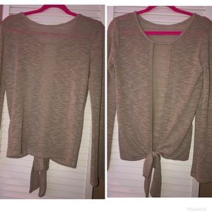 Open Back long sleeve